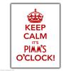 f1KEEP CALM ITaposS PIMMaposS OaposCLOCK METAL SIGN WALL PLAQUE Kitchen Bar Poster Print