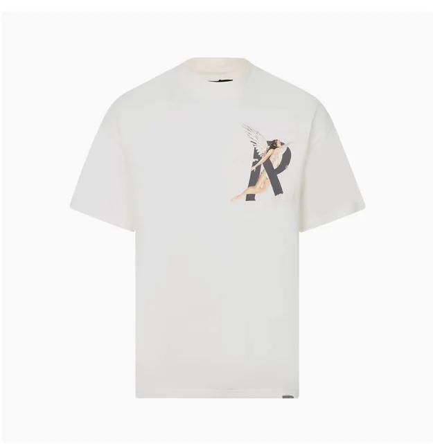 

Летняя мужская футболка Хлопковая футболка Уличная одежда Модная футболка с принтом Ангел Летняя повседневная футболка мужская 4XL