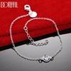 925 Sterling Silver Fashion Gift Round Bracelet Wedding Jewelry