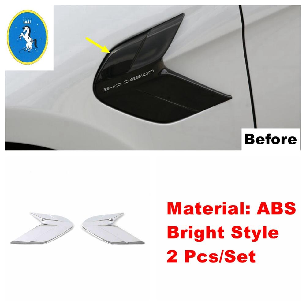 Side Door Body Leaf Board Panel Decoration Cover Trim For BYD Seal EV   2024 Chrome / Carbon Fiber Look Car Accessories