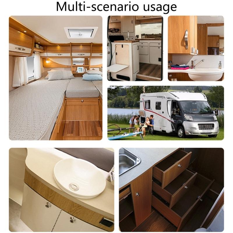 Wohnmobil Schrank Druckknopfverschluss Zinklegierung Für Camper Schubladen Und Türen Sichere Reiseaufbewahrungslösung Druckknopf-Riegel
