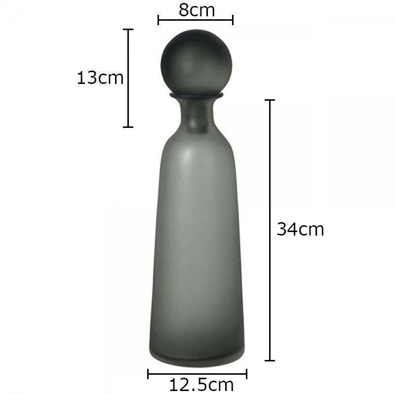 

Transparent Frosted Glass Vase Desk Decoration Artificial Flowers Decorative Flower Arrangement Floral Vase Room Aesthetic Decor