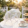 Wedding Decorative Lace Embroidered Umbrella DIY Sequin Umbrella Decorations  Home Decor