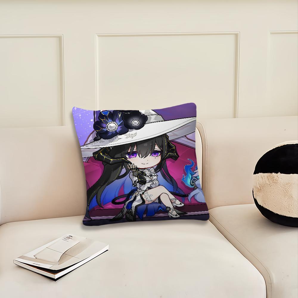 Game Honkai Star Rail The Dahlia Q cushion cover Pillow Cover Decoration Room Home Sofa living Office Car Nordic Simplicity