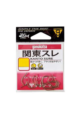 Gamakatsu Kanto Thread Hook, Brown, Size 1 Fishing Hook