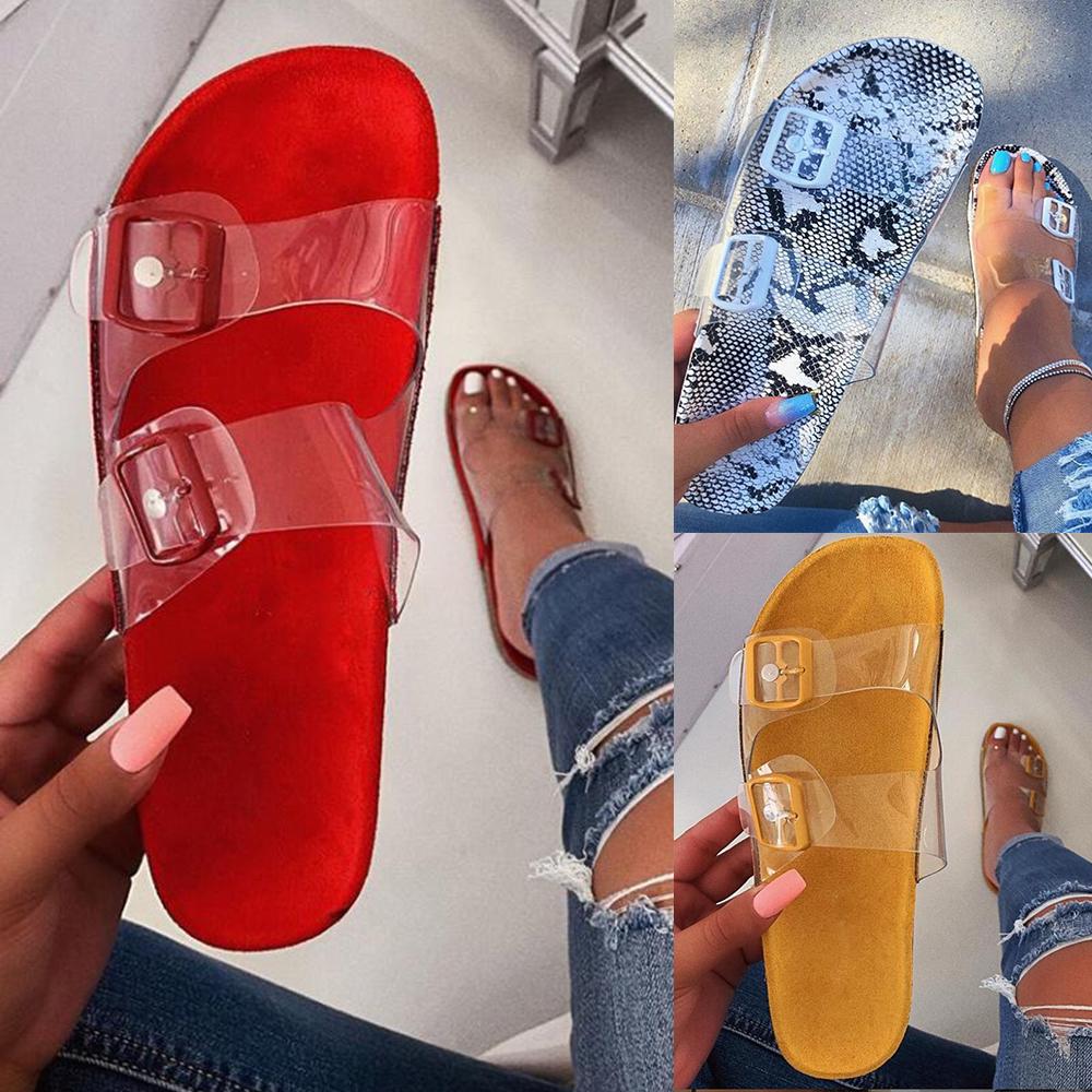 flat perspex sandals