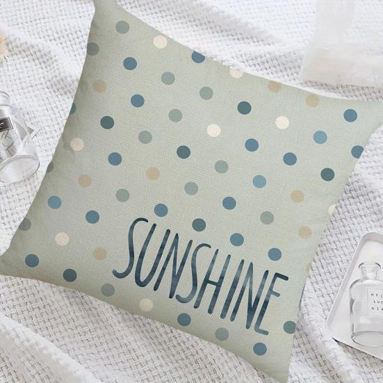 Ocean Style Pillowcase, Fade Resistant Cushion Cover, with Plants Shells Design, Pillow Case for Sofa Couch Decoration