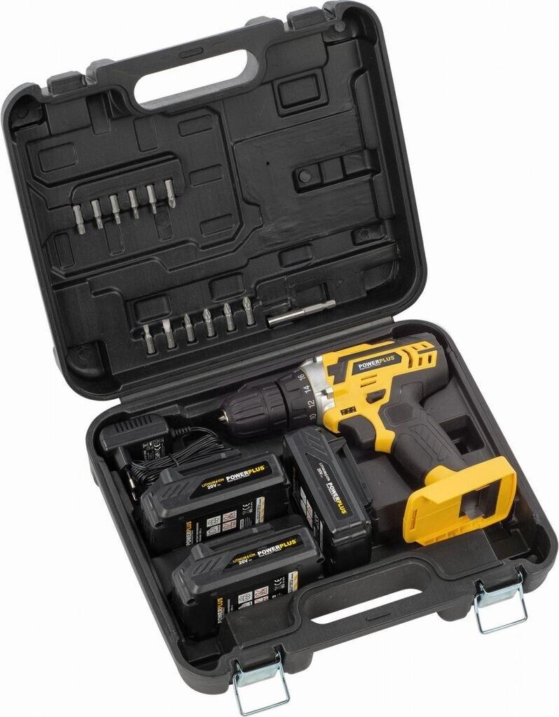 Дрель-шуруповёрт PowerPlus Drill driver 20V (3x batteries)