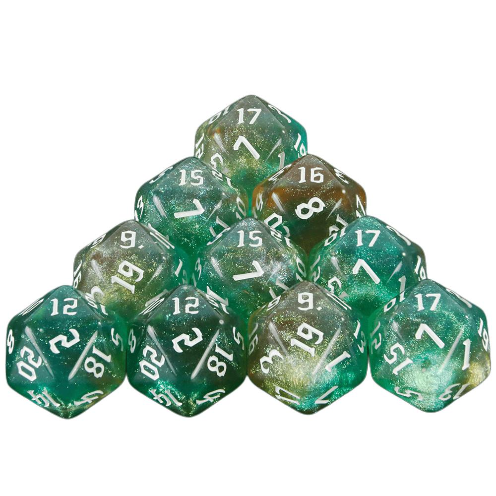 20 Sided DND Multi-Side Dice Set 10pcs D20 Polyhedral Dice for Party Kid Toys Board Game Accessories