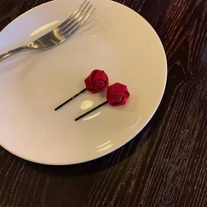 Gentle White Lace Bow Duckbill Clip for Bangs & Ponytails