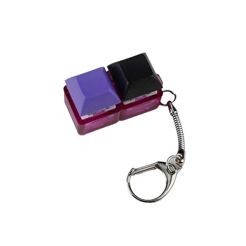 4-Keys Mechanical Keyboard Key Toy Keychain Party Stress Relief Diy Fidget Button Keycap Fidget Keyboard Toys Finger Keyboard