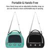 Portable Small Animal Hamster Carrier Bag Breathable Guinea Pig Outdoors with Transparent Window Handbag Rabbits Shoulder Strap