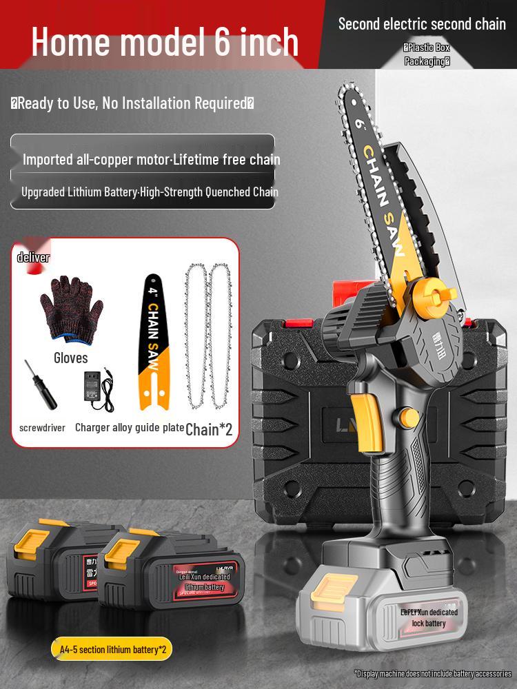 Rechargeable Handheld Electric Chainsaw for Tree Cutting and Firewood