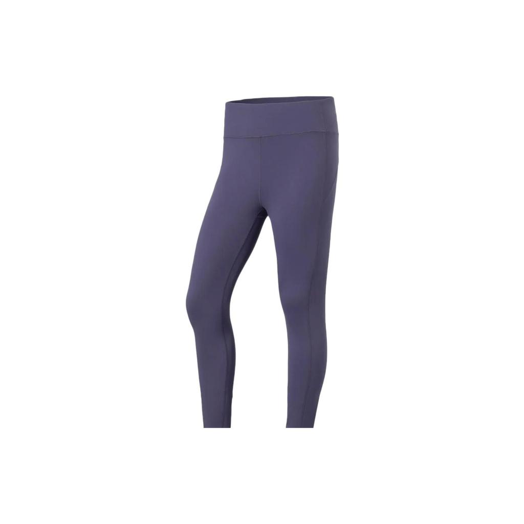 Li Ning Training Series Solid Color Breathable Stretch Fitness Pants Women Pants Blue AULR182-2
