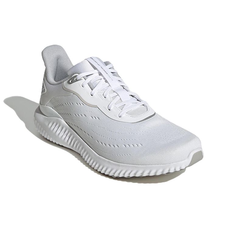 Adidas Alphabounce Comfortable Versatile Fabric Durable Breathable Low-Top Casual Running Shoes Unisex Sneakers White HR0606
