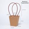 Rectangle Portable Flower Box Trapezoid Hand Paper Bag New Flower Gift Box  Valentine's Day