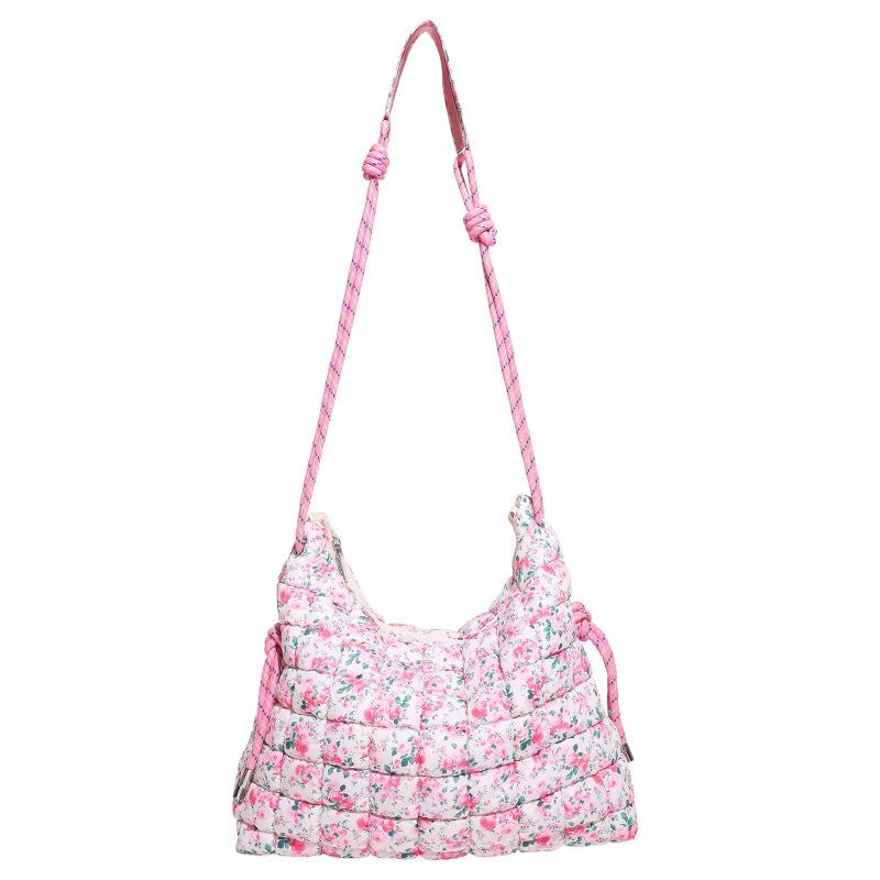 

Large Pleated Cloud Bag Fashion One Shoulder Hand Dumpling Bag Large Capacity Down Cotton Cloud Women s Bag 38*27*17