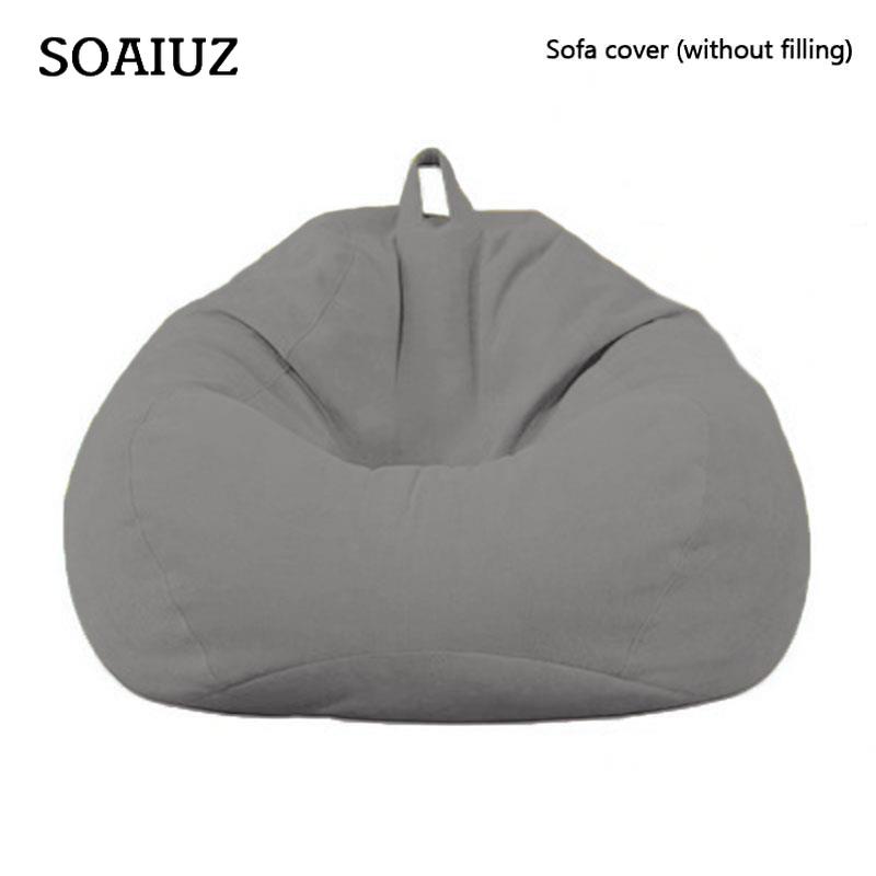 Household Indoor Lazy Lounge Chair Large Bean Bag Chair Sofa Cover Without Filler