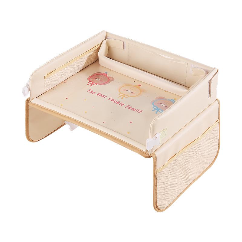 Car Dining Drawing Table Car Child Safety Seat Tray Cartoon Car Seat Table Tray Small Table Storage Tool Foldable Waterproof
