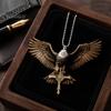 Durable Acrylic Car Interior Pendant Eagle Hanging Ornament, 2D Flat Tough Temperament Decor Rearview Mirror Decor, Lightweight Auto Decoration for