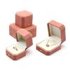 Portable Velvets Jewelry Box Protective Jewelry Display Container Soft Lining Accessories Holder for Women and Girls
