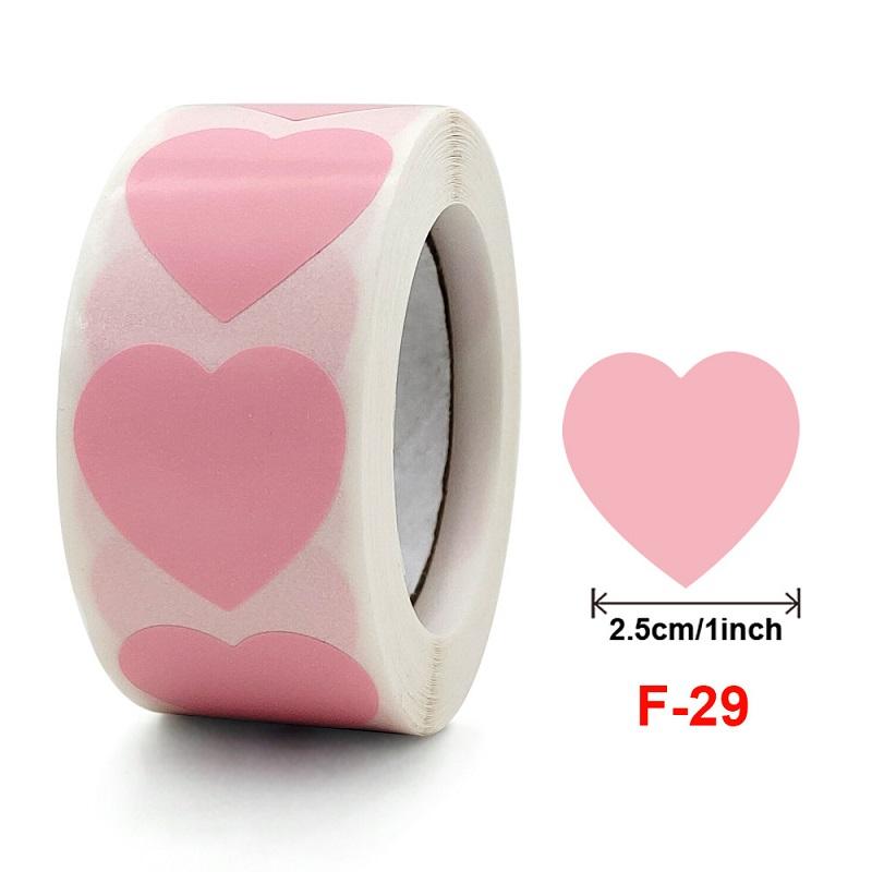 100-500PCS Heart Stickers Star Rolling Sticker Thank You Small Packaging Stickers Lables Home Made Pack Sticker Roll TZ305
