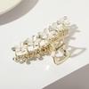 CHIMERA Hair Claw Clip, Flower Shark Clip, Back of Head Bun Clip, Golden