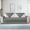 Flannel Quilted Sofa Covers Thick Plush Sofa Slipcover Sofa Cushion Towel for Living Room Furniture Protector for Corner L Shape