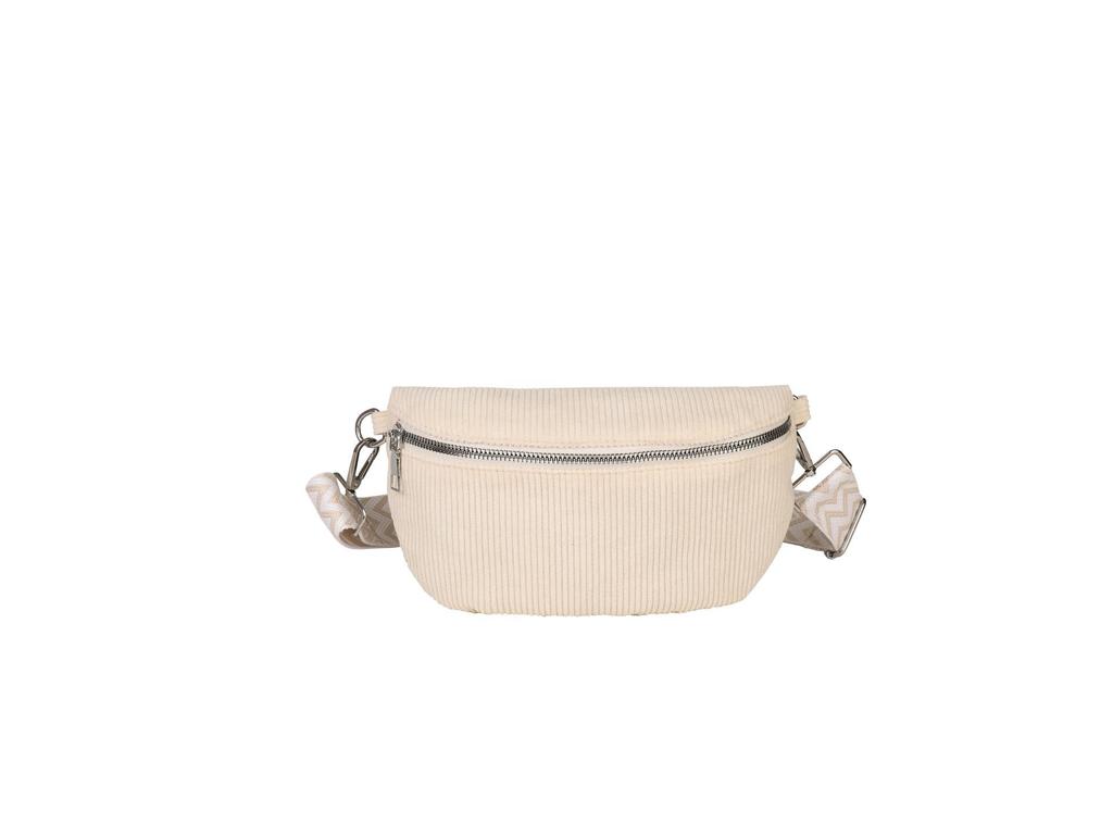 Women's 2025 Canvas Corduroy Waist Bag - Large Capacity, Trendy Street Style, Single Shoulder, Crossbody Bag.