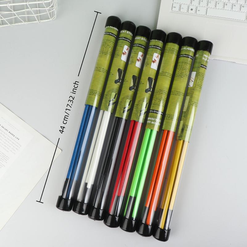 Golf Alignment Sticks 2 Sets Alignment Practice Rods Collapsible 7 Colors Golf Alignment Sticks Golf Swing Training Tools