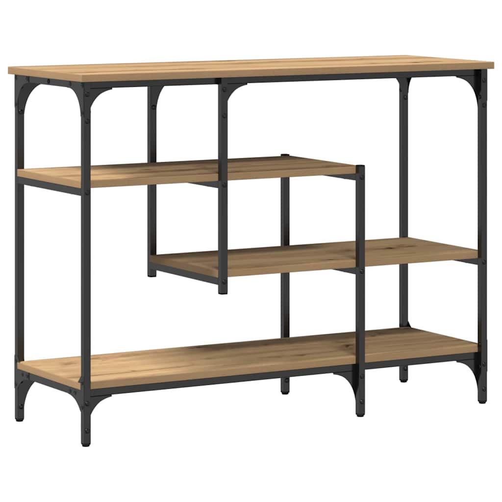 Console Table with Shelf Artisan Oak 100 X 35 X 75 Cm