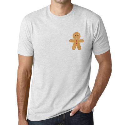 Homme T-shirt Graphique Petit Biscuit Imprime Lettres Noel Cadeau