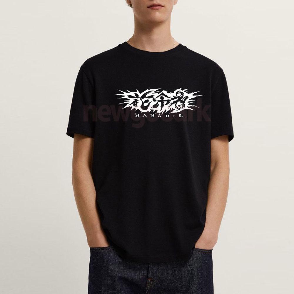 Japanische rein weibliche Metalcore Band Hanabie T-Shirt Frau Mann Fans Vintage Heavy Metal Baumwolle Grafik T-Shirts Freizeit Kurzarm