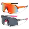 2PCS Cycling Sunglasses Mountaineering Goggles Women and Man Outdoor Bicycle Windproof Shades Glasses