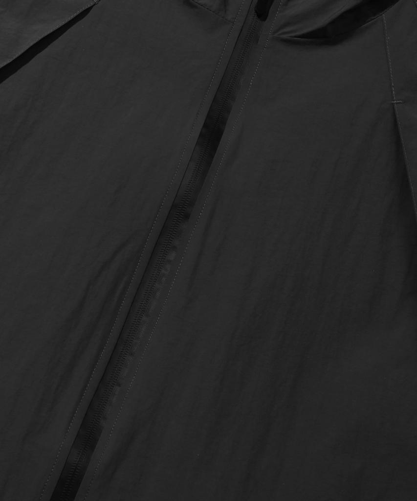 Trillion Division Nylon Hooded Zip-Up Windbreaker Jacket_4Color