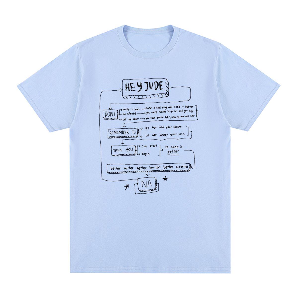 

Hey Jude Vintage T-shirt Cotton Men T shirt New Tee Tshirt Womens Tops 4XL