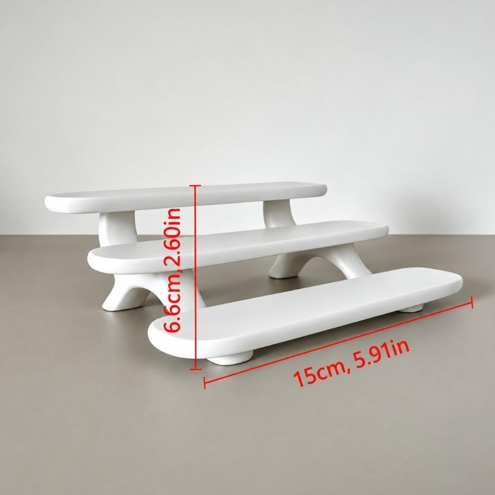 Three-Tier Storage Shelf Multipurpose Countertop Organizer Display Rack Sample Storage