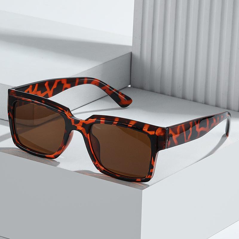 Lei'S Sunglasses, Retro Square Simple Glasses Men, Street Photography Literary Sunglasses Women