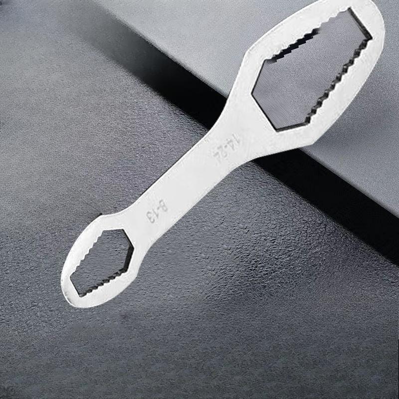 Universal Box Wrench, Small Super-hard Steel Wrench, Self-tightening Wrench, Double-ended Special-shaped Manual Wrench