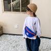 Stylish Children's Crossbody Canvas Bag For Boys With Abstract Design And Durable Features