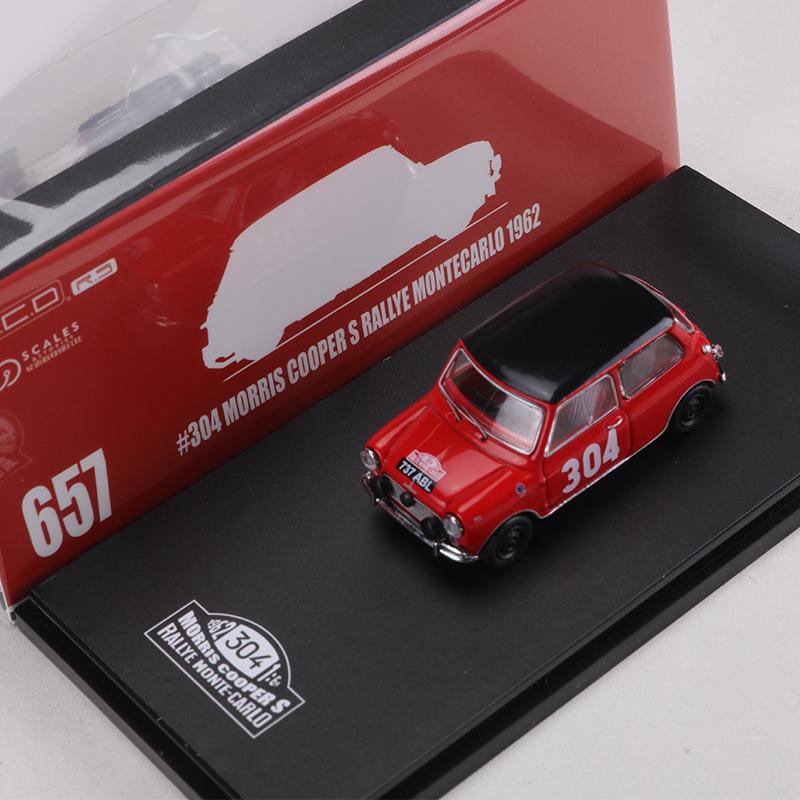 GCD 1:64 1962/1964 MINI COOPER Monticello Rally Series Racing Car Alloy Model Car