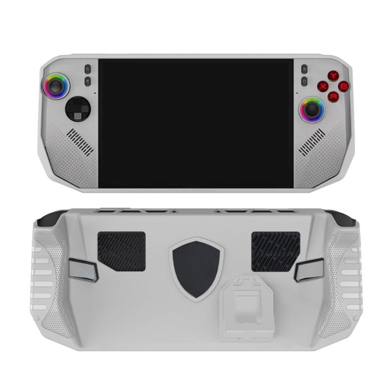 TPU-Schutzhülle mit integriertem verstellbarem Ständer und Kühlöffnungen für Claw 8 Ryzen Edition Gaming-Handheld-Geräte