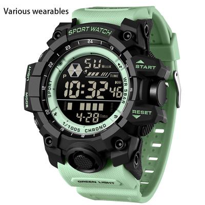 Waterproof Outdoor Sports Watch Electronic Watch for Young and Middle-aged People Fashionable and Simple Multi-function Watch