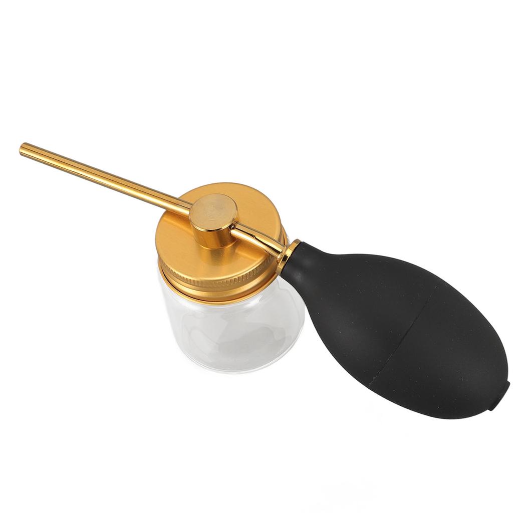 Hair Fiber Powder Spray Bottle Refillable Spray Pump Dispenser Portable Hair Fiber Applicator for Home Hair Salon Gold