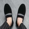 Fashion Luxury Fashion Designer New Black Brown Suede Leather Formal Shoes For Men Slip On Loafter Wedding Dress Homecoming