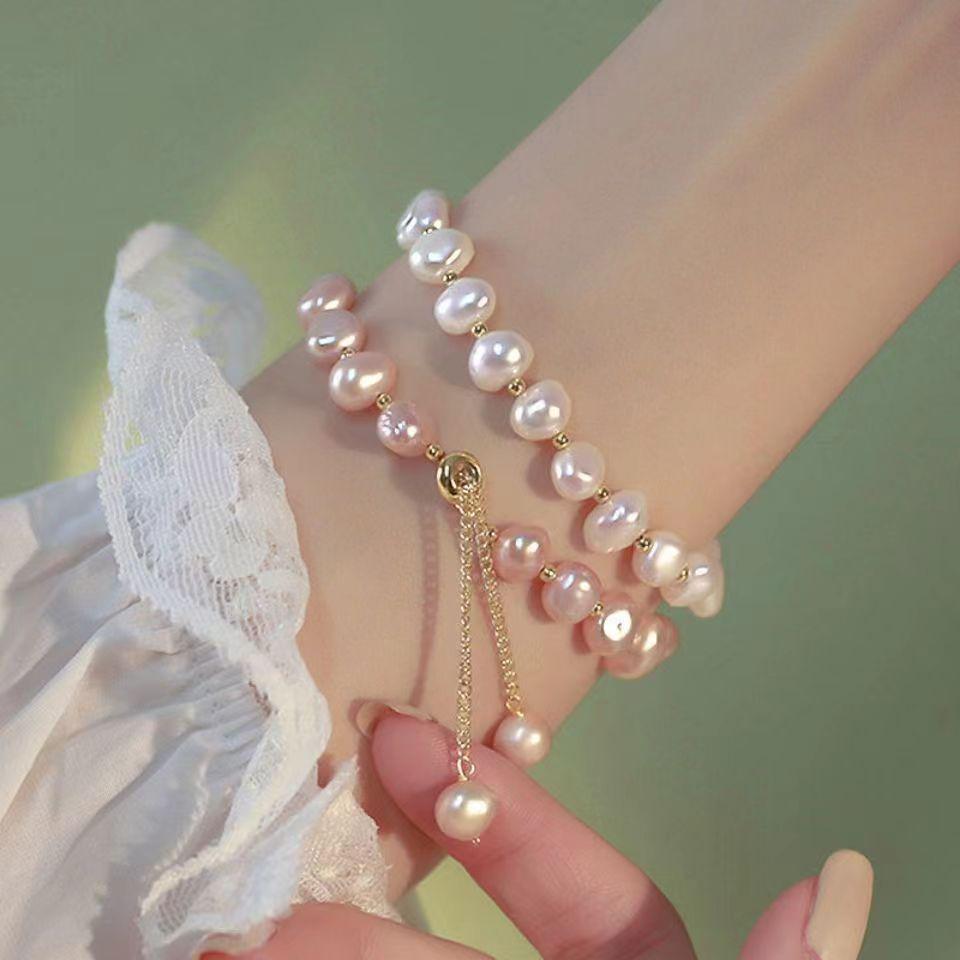 

Vintage Irregular Adjustable Freshwater Imitation Pearl Bracelet for Women