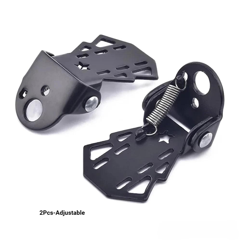 

Durable Rear Seat Footrest Mounted on Back Wheel Bike Pedals Folding Footboard Cycling Accessories Non-slip Design
