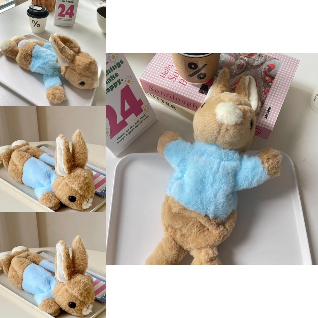 Trousse à Crayons Peluche Peter Rabbit En Matière Douce Pour l'École et le Rangement de Voyage