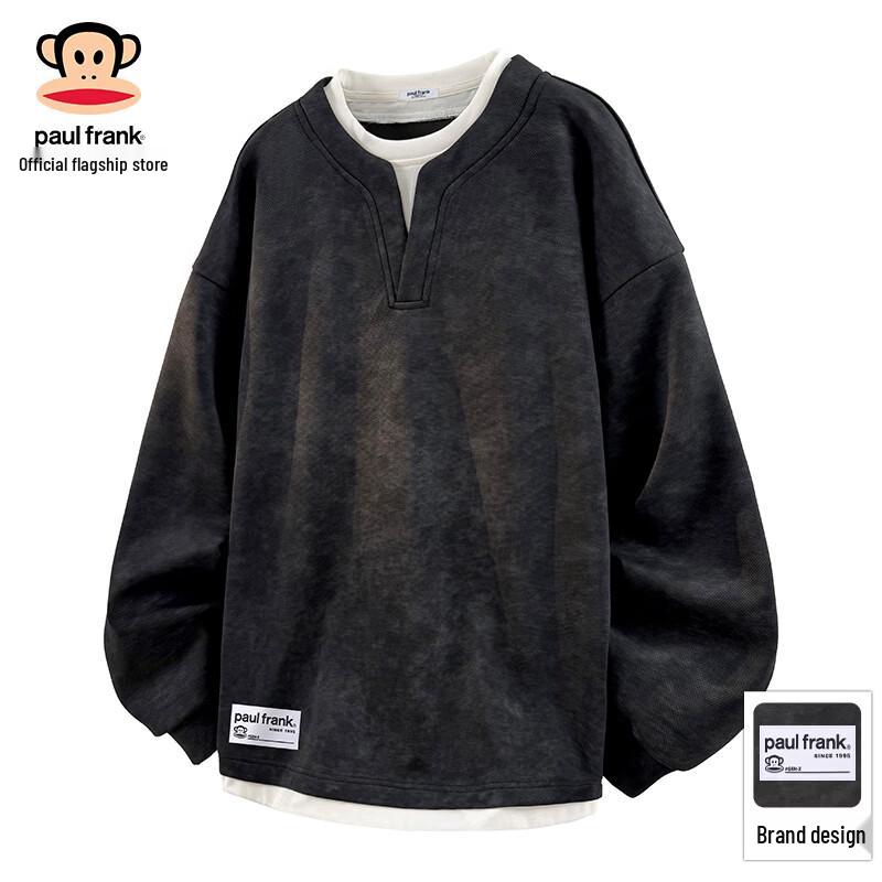

Paul Frank Men s Fake Two-Piece Long Sleeve Sweatshirt XL