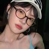 Bursting Nerd Glasses Women'S Vintage Oval Maillard Small Frame Myopia Glasses Frame Radiation Protection
